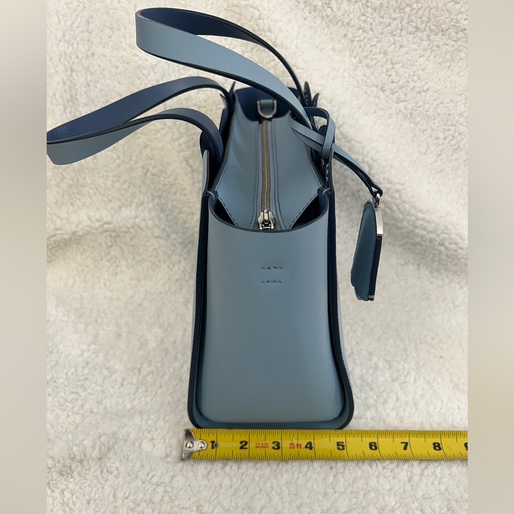 Kate Spade Magnolia Street Eyelet Mini Mina Light Blue Leather Purse, beautiful - Picture 16 of 16